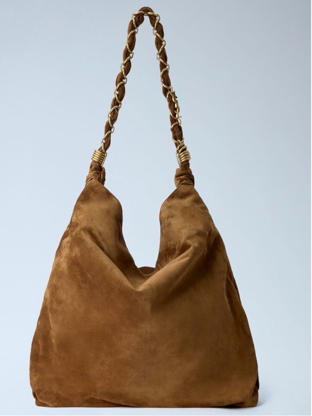 SAINT LAURENT Amalia YSL logo embellished suede leather shoulder bag - Picture 5 of 8